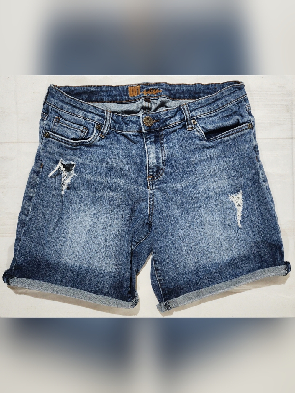 Kut From The Kloth Denim Jean Boyfriend Shorts Size 10